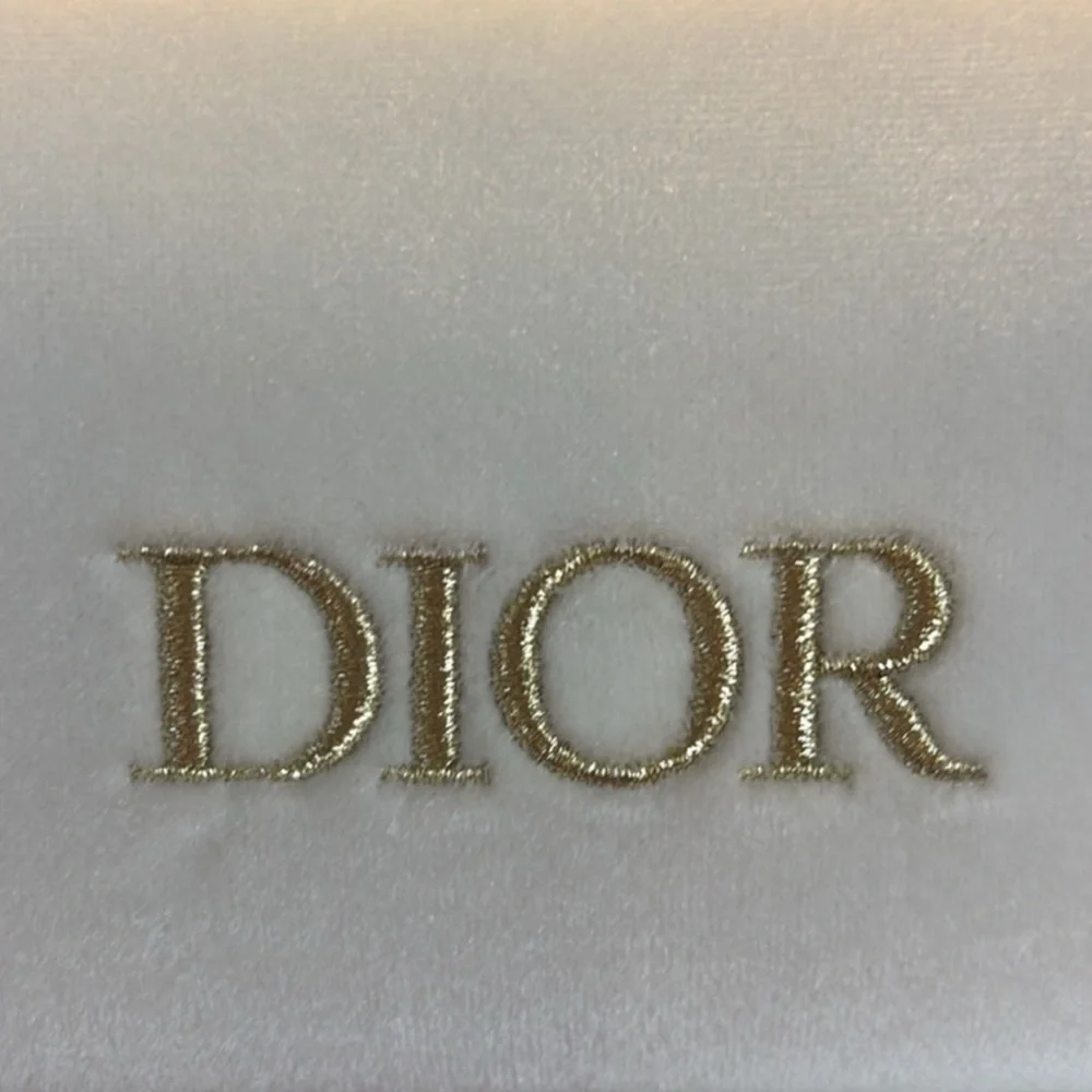 Dior Beauty White Velvet Cosmetic PouchLimited Edition w/Original Box